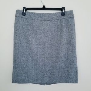 Classic Gray Tweed Banana Republic Skirt